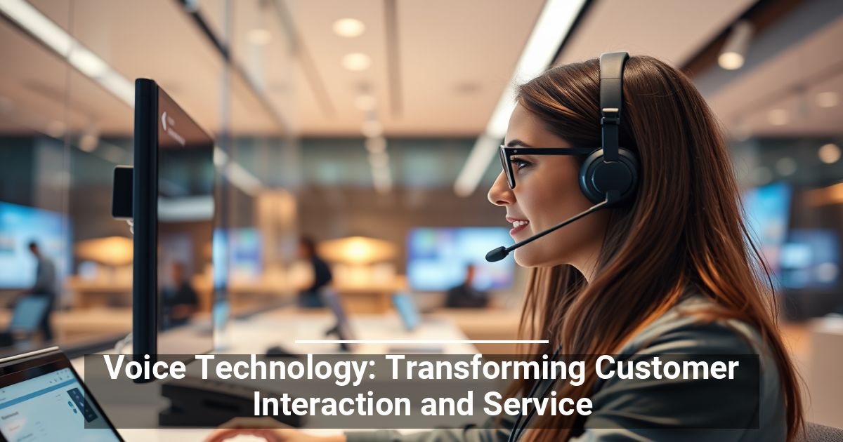 Voice Technology: Transforming Customer Interaction and Service